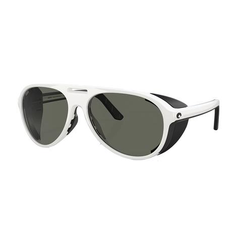 Costa Sunglasses Grand Catalina Matte Hull White/Gray 580G