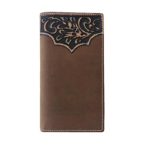 Roper Tan Leather Men's Rodeo Wallet