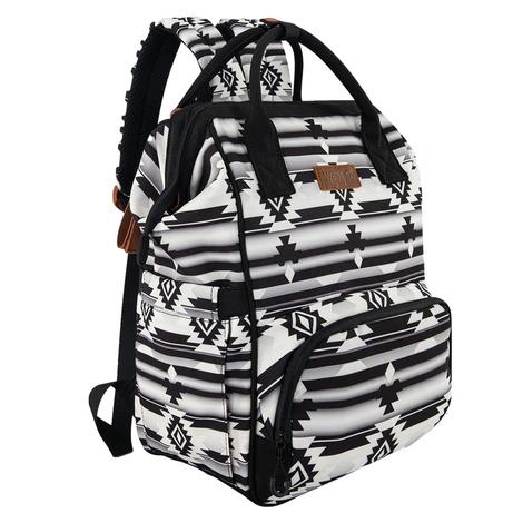 Wrangler Aztec Printed Callie Backpack In Black