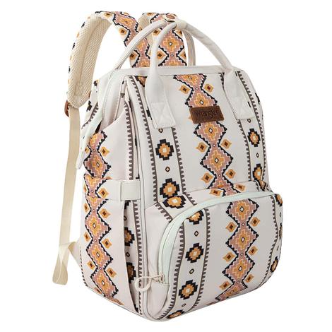 Wrangler Aztec Printed Callie Backpack In Tan