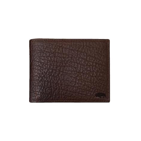 Roper Hazelnut Bison Men's Passcase Wallet