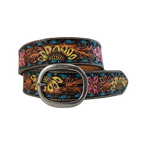 Roper Leather Hand Painted Tooled Women's Belt
