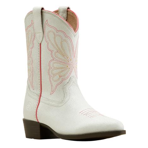 Ariat Heritage Butterfly Ivory Girl's Boots