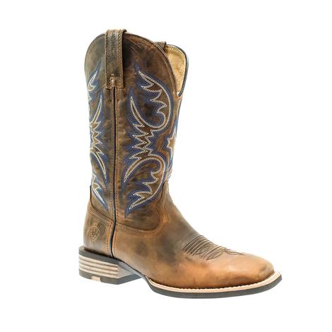 Ariat Ricochet Weathered Chestnut Square Toe Men's Cowboy Boot