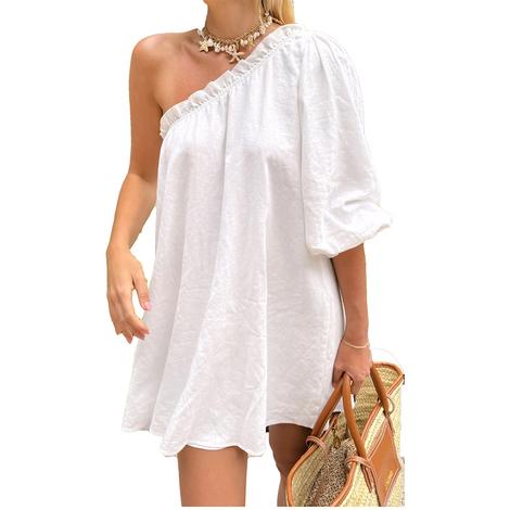 Show Me Your Mumu White High Volume Mini Women's Dress 