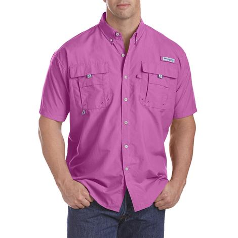 Columbia Lavender Bahama II Short Sleeve Men's Shirt