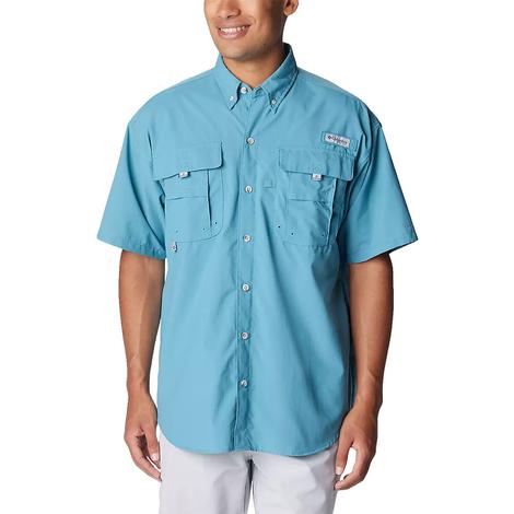 Columbia Canyon Blue Bahama II Short Sleeve Men's Shirt