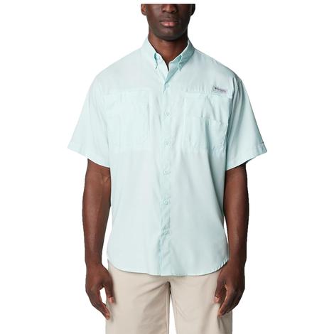 Columbia Tamiami II Short Sleeve Icy Morn Men's Shirt