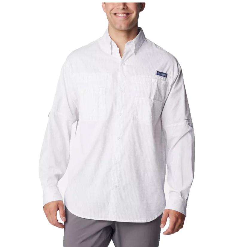  Columbia Super Tamiami Sorbet Multi Gingham Long Sleeve Button- Down Men's Shirt