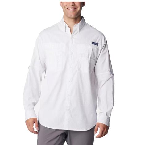 Columbia Super Tamiami Sorbet Multi Gingham Long Sleeve Button-Down Men's Shirt