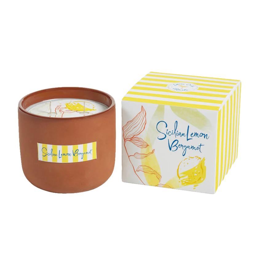  Zodax Limone Costa D ' Amalfi Scented Candle Pot 13oz