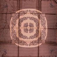 Wyoming Traders Chocolate Frontier Tooled Leather Wild Rag