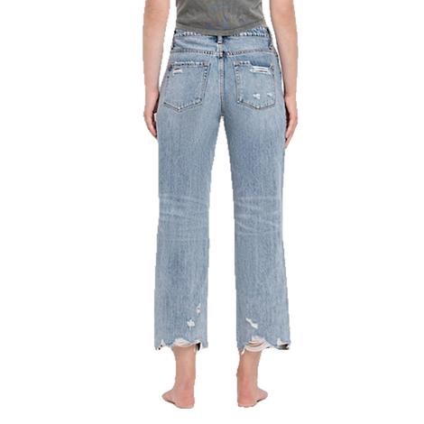 Vervet 90's Vintage High Rise Relaxed Fit Cropped Women's Jean