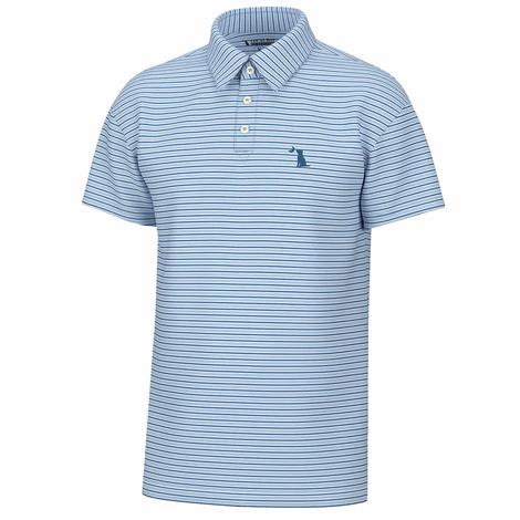 Local Boy Outfitters Men's Blue Surfside Polo Shirt