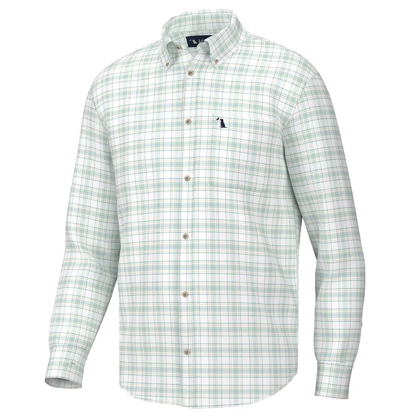  Local Boy Outfitters Men's Teal Evans Long Sleeve Button- Down Shirt