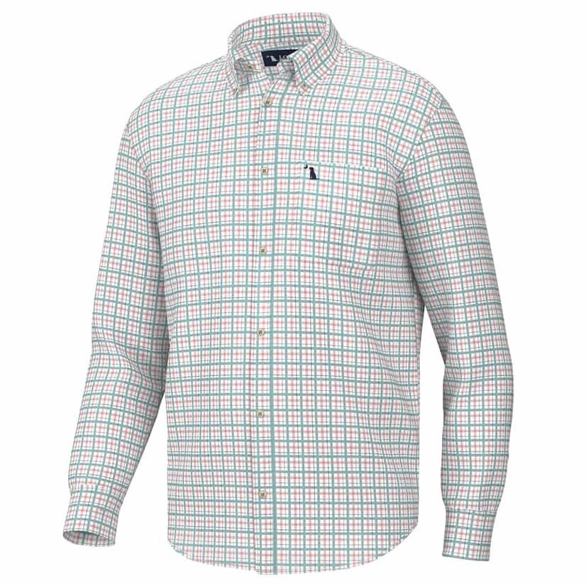  Local Boy Outfitters Men's Teal Taylor Long Sleeve Button- Down Shirt
