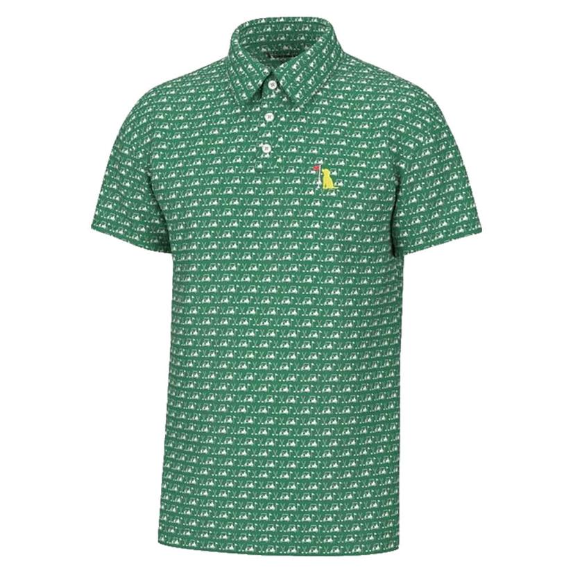  Local Boy Outfitters Boy's Green Dirty Myrtle Polo Shirt