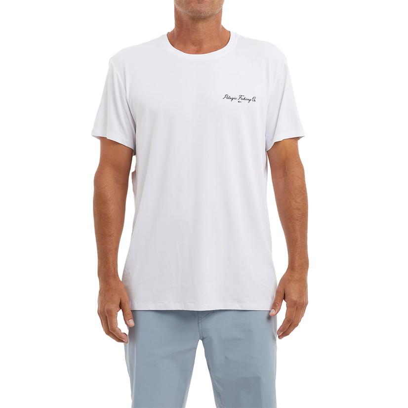  Pelagic White Goione Yft Stratos Short Sleeve Men's Shirt