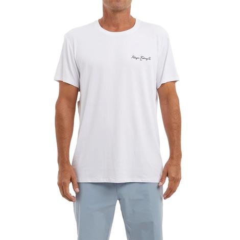 Pelagic White Goione YFT Stratos Short Sleeve Men's Shirt