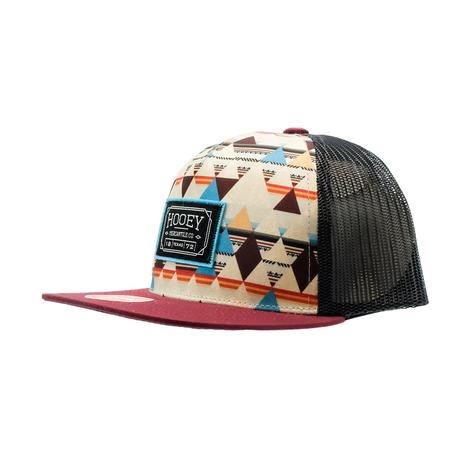 Hooey Youth Cream And Charcoal Doc High Profile Hybrid Bill Cap