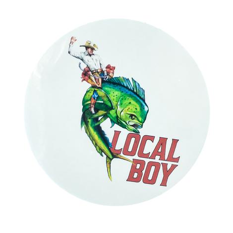 Local Boy Outfitters Decal Local Boy Mahi Sticker In White