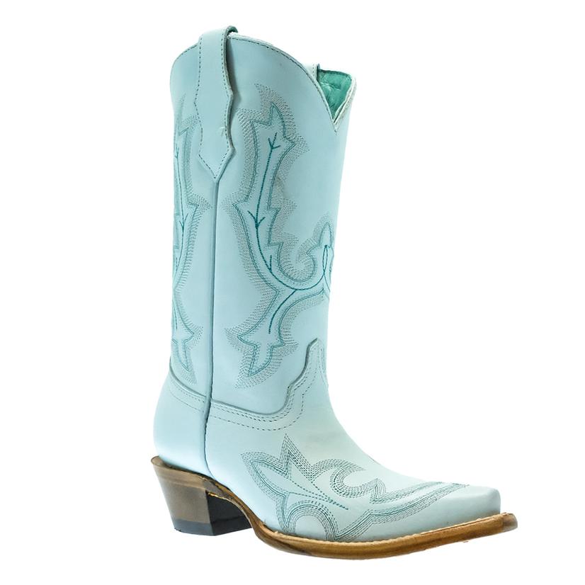  Corral Teen Girl's Blue Embroidery Boots