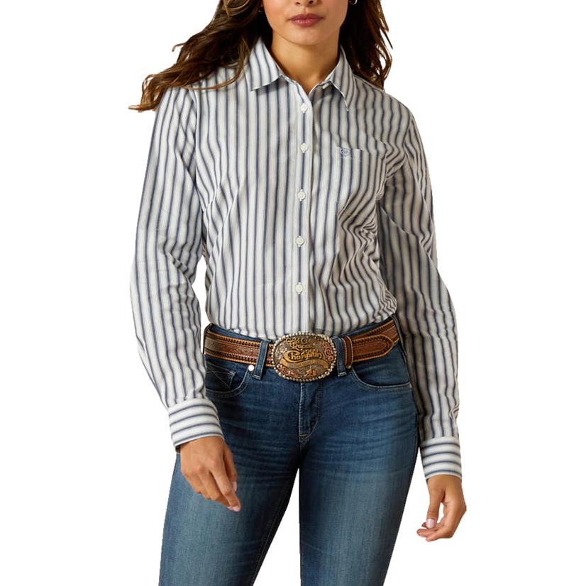  Ariat Kirby Baja Stripe Long Sleeve Button- Down Women's Shirt
