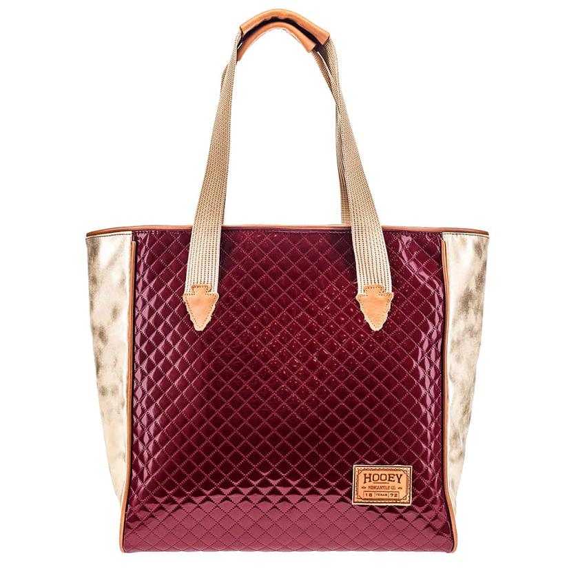  Hooey Women's Burgundy And Tan Rodeo Classic Tote