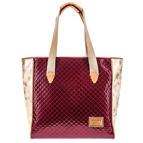 Hooey Women's Burgundy And Tan Rodeo Classic Tote