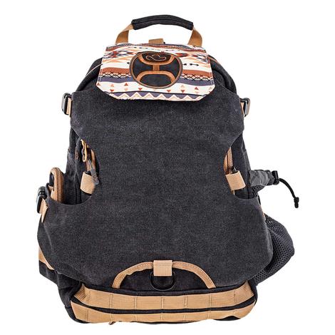Hooey Charcoal And Tan Mule Backpack