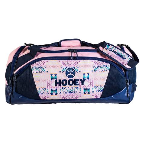 Hooey Pink Navy Carry All Competitor Duffel