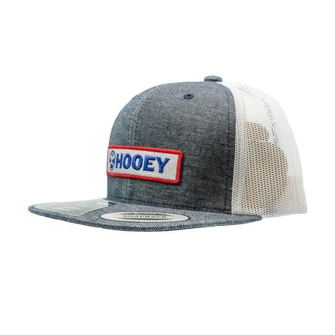 Hooey Charcoal And White Lock-Up High Profile Hybrid Bill Cap