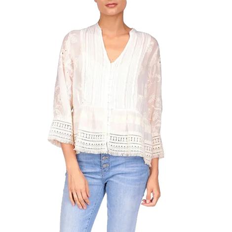 Johnny Was Women's Natural Molly Isabel Blouse
