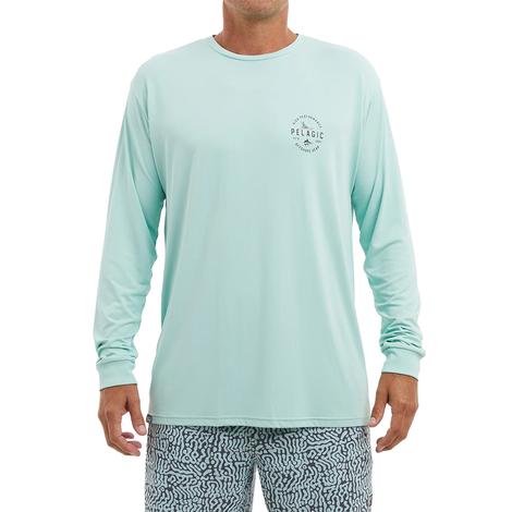 Pelagic Turquoise Chester Aquatek Long Sleeve Men's Shirt