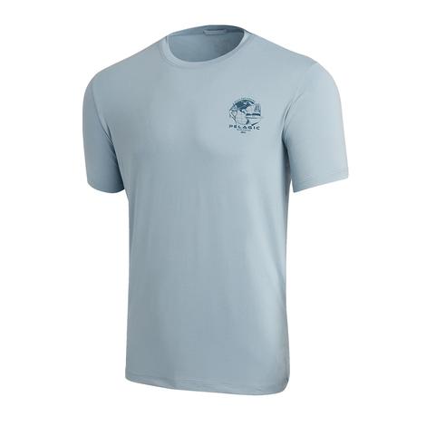Pelagic Slate Worldwide Graphic Stratos Short Sleeve Men's Shirt