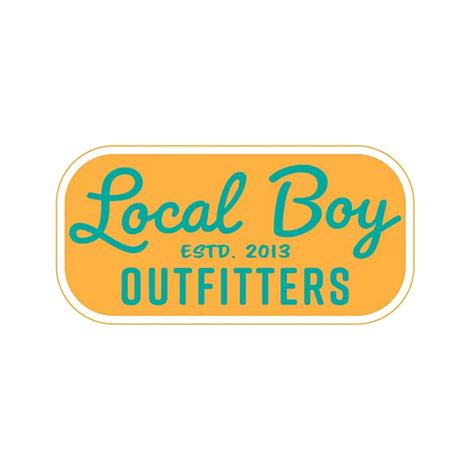 Local Boy Outfitters Yellow Retro Patch Decal