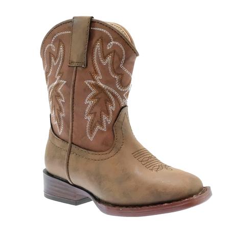 Roper Heritage Brown Boy's Cowboy Boots