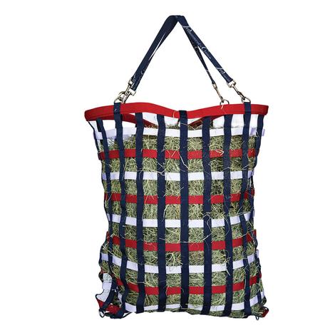 Professional Choice Red, White and Blue Web Slow Feed Hay Bag