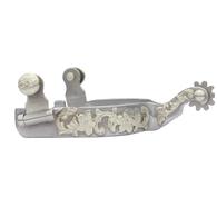 Professional's Choice Spurs Floral Shank Silver