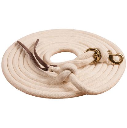 Mustang Pima Cotton Lunge Line WHITE
