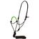  Mustang Solid Nose Rope Halter LIME_GREEN