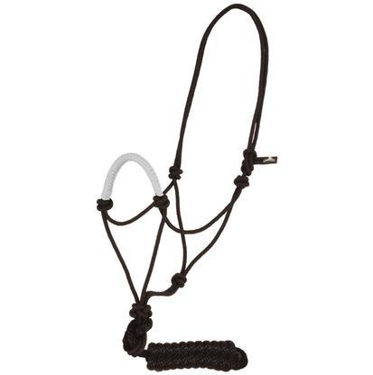  Mustang Solid Nose Rope Halter WHITE