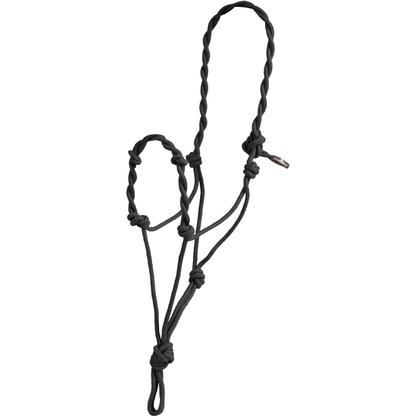 Mustang Twisted Rope Halter BLACK