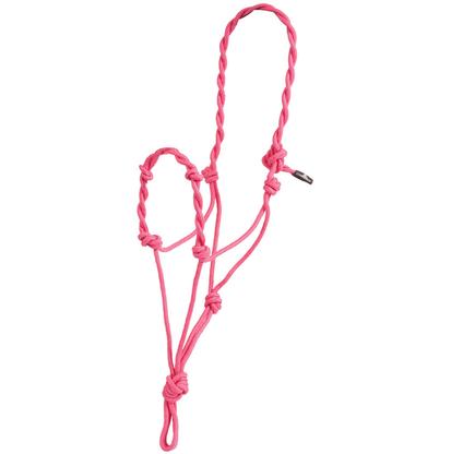 Mustang Twisted Rope Halter HOT_PINK