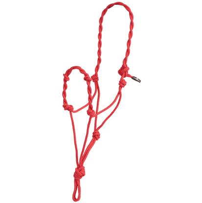 Mustang Twisted Rope Halter RED