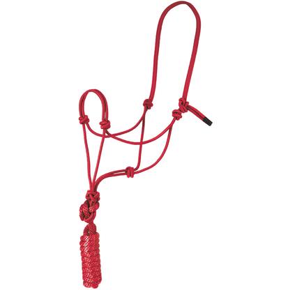 Mustang Economy Mountain Rope Halter RED