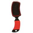 Curved Handle Mane & Tail Brush RED