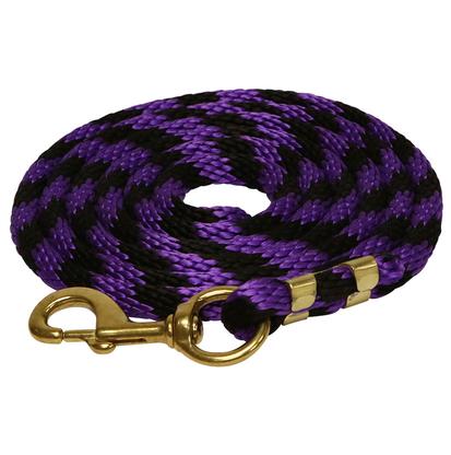 Two Tone Poly Lead Rope PURPLE/BLACK