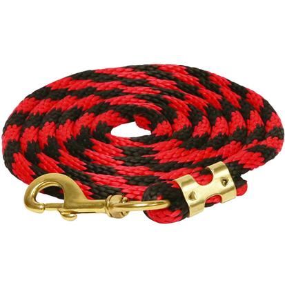 Two Tone Poly Lead Rope RED/BLACK