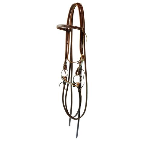 STT Bridle w/Square Twisted Loose Ring Bit